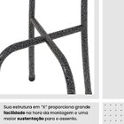 Conjunto Sala De Jantar Com 4 Cadeiras Lívia Bege / Prata