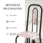 Conjunto Sala De Jantar Com 4 Cadeiras Lívia Bege / Preto