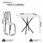 Conjunto Sala De Jantar Com 4 Cadeiras Lívia Bege / Preto