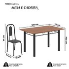 Conjunto Sala De Jantar Com 4 Cadeiras Lívia Preto