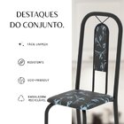 Conjunto Sala De Jantar Com 4 Cadeiras Lívia Preto