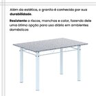 Conjunto Sala De Jantar Com 4 Cadeiras Lívia Preto / Branco