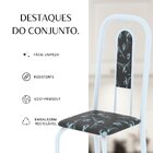 Conjunto Sala De Jantar Com 4 Cadeiras Lívia Preto / Branco