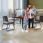 Conjunto Sala De Jantar Com 4 Cadeiras Mais Acessórios Linho