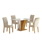 Conjunto Sala De Jantar Com 4 Cadeiras Miami Yescasa Freijó/o