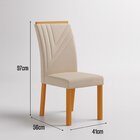 Conjunto Sala De Jantar Com 4 Cadeiras Miami Yescasa Freijó/o