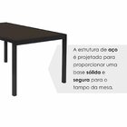 Conjunto Sala De Jantar Com 6 Cadeiras Atenas Preto Fosco / M