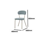 Conjunto Sala De Jantar Com 6 Cadeiras Betina Champagne/ Verd