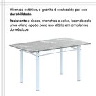 Conjunto Sala De Jantar Com 6 Cadeiras Lara Arabesco / Branco