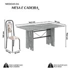 Conjunto Sala De Jantar Com 6 Cadeiras Lara Arabesco / Prata