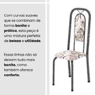 Conjunto Sala De Jantar Com 6 Cadeiras Lara Arabesco / Prata