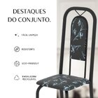 Conjunto Sala De Jantar Com 6 Cadeiras Lara Preto