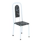 Conjunto Sala De Jantar Com 6 Cadeiras Lara Preto / Branco