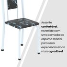 Conjunto Sala De Jantar Com 6 Cadeiras Lara Preto / Branco