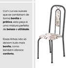 Conjunto Sala De Jantar Com 6 Cadeiras Lívia Arabesco/ Prata