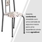 Conjunto Sala De Jantar Com 6 Cadeiras Lívia Arabesco/ Prata