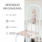 Conjunto Sala De Jantar Com 6 Cadeiras Lívia Bege / Branco
