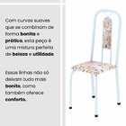 Conjunto Sala De Jantar Com 6 Cadeiras Lívia Bege / Branco