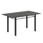 Conjunto Sala De Jantar Com 6 Cadeiras Lívia Floral Preto / P