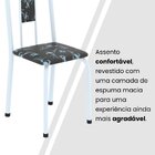 Conjunto Sala De Jantar Com 6 Cadeiras Lívia Preto / Branco