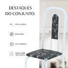 Conjunto Sala De Jantar Com 6 Cadeiras Lívia Preto / Branco