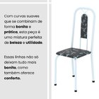 Conjunto Sala De Jantar Com 6 Cadeiras Lívia Preto / Branco