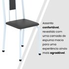 Conjunto Sala De Jantar Com 6 Cadeiras Lívia Preto / Branco