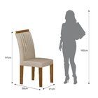 Conjunto Sala De Jantar Com 6 Cadeiras Miami Yescasa Freijó/o