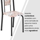 Conjunto Sala De Jantar Com 8 Cadeiras Lara Bege / Preto
