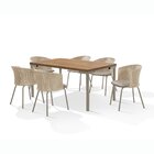Conjunto Sala De Jantar Com Mesa Com 6 Cadeiras Santiago Cham