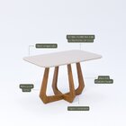 Conjunto Sala De Jantar Com Mesa De Vidro Bromélia 1,30m E 4