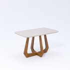 Conjunto Sala De Jantar Com Mesa De Vidro Bromélia 1,30m E 4