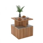 Conjunto Sala De Jantar Com Mesa E 4 Banquetas Appunto Castan