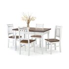 Conjunto Sala De Jantar Com Mesa E 4 Cadeiras Em Madeira Maci