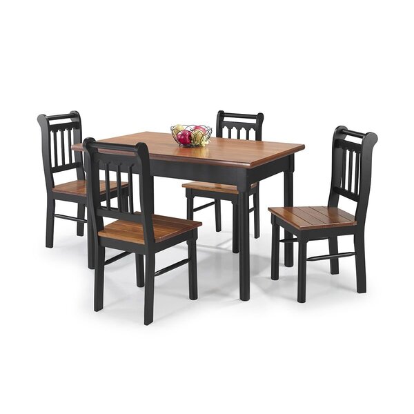 Conjunto Sala De Jantar Com Mesa E 4 Cadeiras Em Madeira Maci