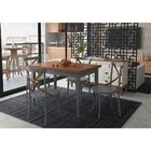 Conjunto Sala De Jantar Com Mesa E 4 Cadeiras X Em Madeira Ma