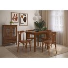 Conjunto Sala De Jantar Com Mesa E 4 Cadeiras Y Em Madeira Ma