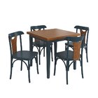 Conjunto Sala De Jantar Com Mesa E 4 Cadeiras Y Em Madeira Ma