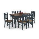 Conjunto Sala De Jantar Com Mesa E 6 Cadeiras Em Madeira Maci