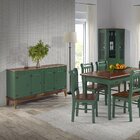 Conjunto Sala De Jantar Com Mesa E 6 Cadeiras Em Madeira Maci