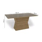 Conjunto Sala De Jantar Com Mesa E 6 Cadeiras - Freijó/caram