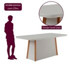 Conjunto Sala De Jantar Com Mesa E 6 Cadeiras Merlim-cleo Cap