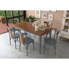 Conjunto Sala De Jantar Com Mesa E 6 Cadeiras Y Em Madeira Ma