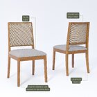 Conjunto Sala De Jantar Com Mesa Ficus 180 Com Vidro E 6 Cade