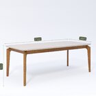 Conjunto Sala De Jantar Com Mesa Ficus 210 Com Vidro E 8 Cade