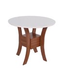 Conjunto Sala De Jantar Com Mesa Redonda Ayla 4 Cadeiras Elan