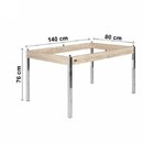 Conjunto Sala De Jantar Com Mesa Tampo De Vidro 6 Cadeiras Be