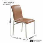 Conjunto Sala De Jantar Com Tampo De Vidro 6 Cadeiras Premium