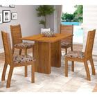 Conjunto Sala De Jantar Completa Mesa 4 Cadeiras Quick Viero