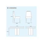 Conjunto Sala De Jantar Cristal Mesa E 4 Cadeiras Móveis Mix